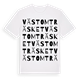 White t-shirt med Västomträsket ordlek t-shirt