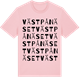 Pink Cotton t-shirt med Västpånäset ordlek t-shirt