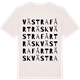 Vintage White t-shirt med Västra Fårträsk ordlek t-shirt