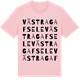 Pink Cotton t-shirt med Västra Gafsele ordlek t-shirt
