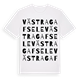 White t-shirt med Västra Gafsele ordlek t-shirt