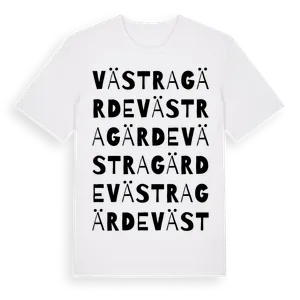Västra Gärde ordlek t-shirt – ekologisk bomull t-shirt från Pinshirt