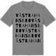 Mid Heather Gray t-shirt med Västra Hansbro ordlek t-shirt