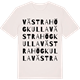 Vintage White t-shirt med Västra Högkulla ordlek t-shirt