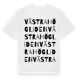 White t-shirt med Västra Högliden ordlek t-shirt
