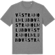 Mid Heather Gray t-shirt med Västra Holmlund ordlek t-shirt