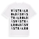 White t-shirt med Västra Kroknäs ordlek t-shirt