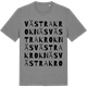 Mid Heather Gray t-shirt med Västra Kroknäs ordlek t-shirt
