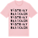 Pink Cotton t-shirt med Västra Kyrkbäcken ordlek t-shirt