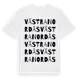 White t-shirt med Västra Nordås ordlek t-shirt