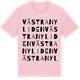 Pink Cotton t-shirt med Västra Nyliden ordlek t-shirt
