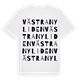 White t-shirt med Västra Nyliden ordlek t-shirt
