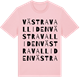 Pink Cotton t-shirt med Västra Valliden ordlek t-shirt