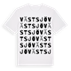 White t-shirt med Västsjö ordlek t-shirt