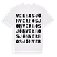 White t-shirt med Verbosjön ordlek t-shirt