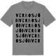 Mid Heather Gray t-shirt med Verbosjön ordlek t-shirt