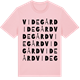 Pink Cotton t-shirt med Videgård ordlek t-shirt