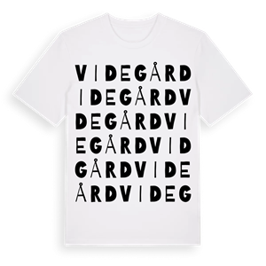 Videgård ordlek t-shirt – ekologisk bomull t-shirt från Pinshirt