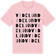 Pink Cotton t-shirt med Videlund ordlek t-shirt