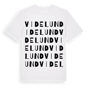 Videlund ordlek t-shirt – ekologisk bomull t-shirt från Pinshirt