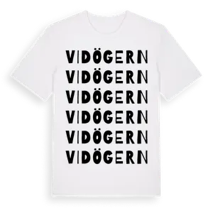 Vidögern ordlek t-shirt – ekologisk bomull t-shirt från Pinshirt