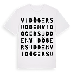 Vidögersudden ordlek t-shirt – ekologisk bomull t-shirt från Pinshirt