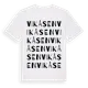 White t-shirt med Vikåsen ordlek t-shirt