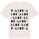 Vintage White t-shirt med Vikbo ordlek t-shirt