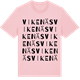 Pink Cotton t-shirt med Vikenäs ordlek t-shirt