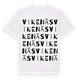 White t-shirt med Vikenäs ordlek t-shirt