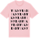 Pink Cotton t-shirt med Vikmyran ordlek t-shirt