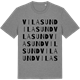 Mid Heather Gray t-shirt med Vilasund ordlek t-shirt