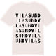 Vintage White t-shirt med Vilasund ordlek t-shirt