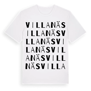 Villanäs ordlek t-shirt – ekologisk bomull t-shirt från Pinshirt