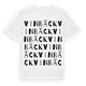 White t-shirt med Vinbäck ordlek t-shirt