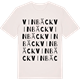 Vintage White t-shirt med Vinbäck ordlek t-shirt