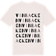 Vintage White t-shirt med Vinbacken ordlek t-shirt