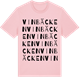 Pink Cotton t-shirt med Vinbäcken ordlek t-shirt
