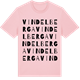 Pink Cotton t-shirt med Vindelberga ordlek t-shirt