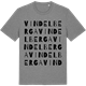 Mid Heather Gray t-shirt med Vindelberga ordlek t-shirt