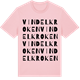 Pink Cotton t-shirt med Vindelkroken ordlek t-shirt