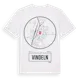 White t-shirt med Vindeln t-shirt