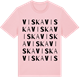 Pink Cotton t-shirt med Viska ordlek t-shirt