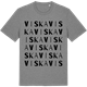 Mid Heather Gray t-shirt med Viska ordlek t-shirt