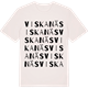Vintage White t-shirt med Viskanäs ordlek t-shirt