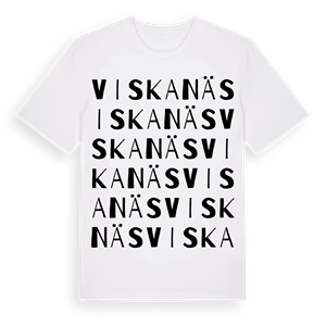 Viskanäs ordlek t-shirt – ekologisk bomull t-shirt från Pinshirt