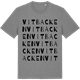 Mid Heather Gray t-shirt med Vitbacken ordlek t-shirt