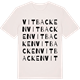 Vintage White t-shirt med Vitbacken ordlek t-shirt