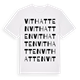 Vithatten ordlek t-shirt