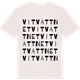 Vintage White t-shirt med Vitvattnet ordlek t-shirt
